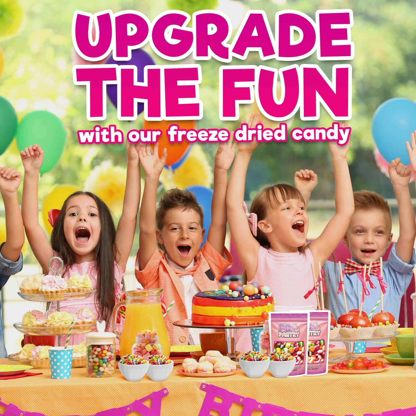 Freeze Dried Fruit Crunch Candy (Original, 2 Count 4Oz)