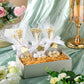 AceOrbit 50 Sets Wedding Almond Candy Favors for Guests Include Ring and Tulle Bag DIY Marzipan Souvenirs for Engagement Bridal