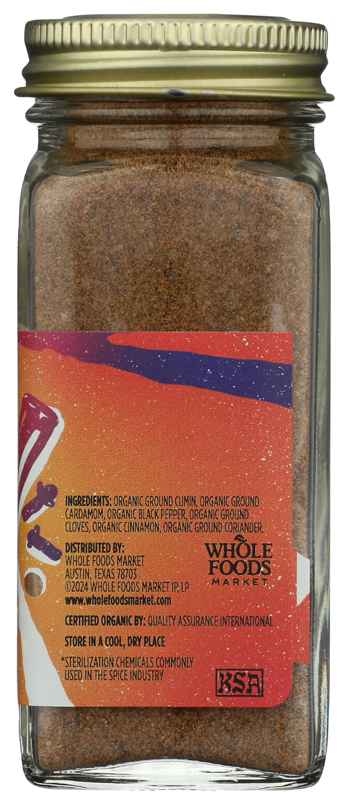 Whole Foods Market Organic Garam Masala Spice Blend - 1.9 Ounce, Aromatic Seasoning for Cooking