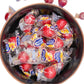 DM Sweets Tongue Torchers Hot Spicy Cinnamon Hard Candy - 100 Fiery Red Individually Wrapped Pieces, Perfect for Candy Lovers