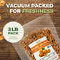 Beyond Nature Organic Raw Walnuts - Unsalted 2 Pound (32 Oz) Vacuum Sealed, Non Gmo, No Salt, Low Carb, Keto Friendly & Vegan Sn