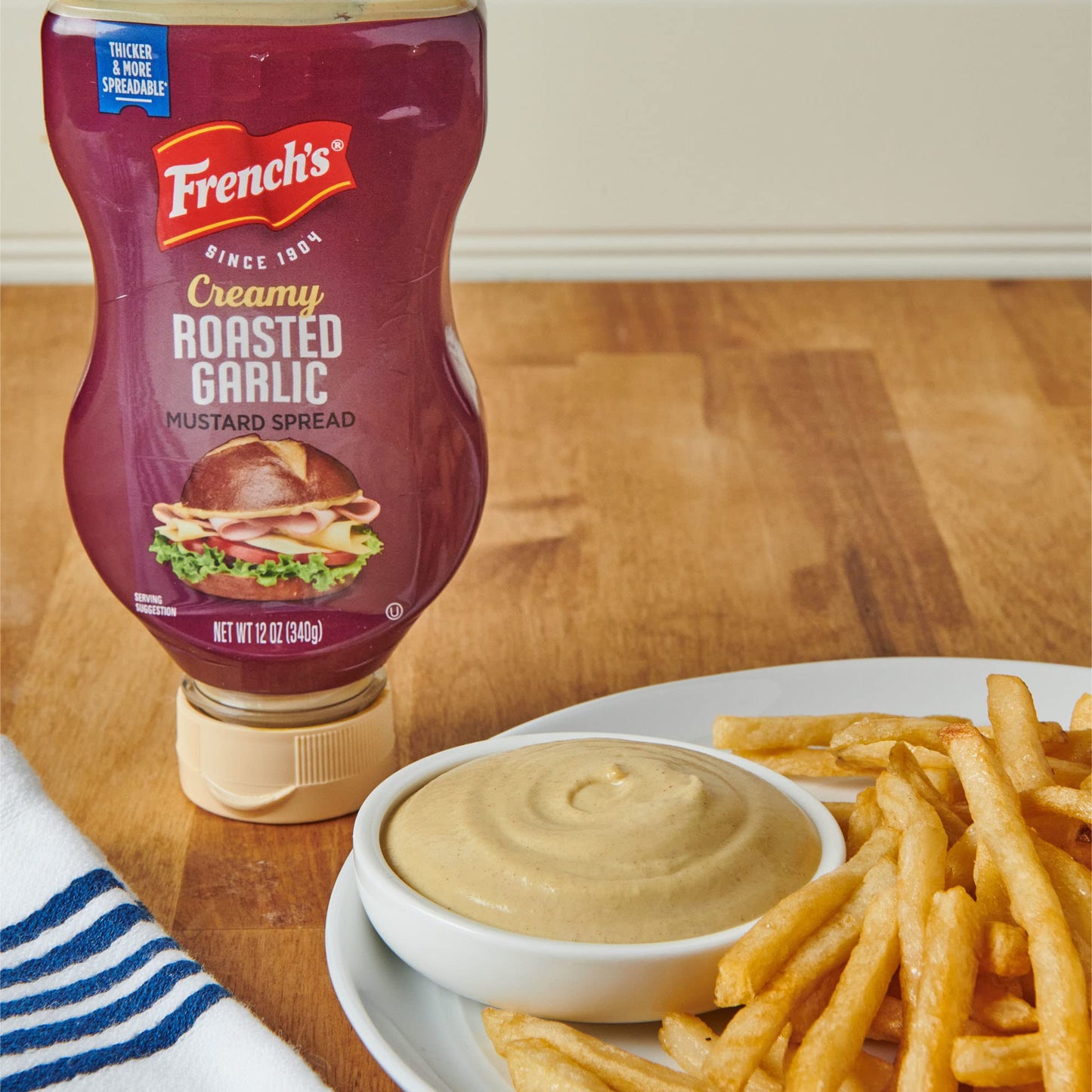 French'S Creamy Roasted Garlic Mustard Spread, 12 Oz (Pack Of 8)