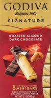 Godiva Chocolatier Dark Chocolate Mini Bars - Roasted Almond - 3.1oz - Pack of 1 - Chocolate