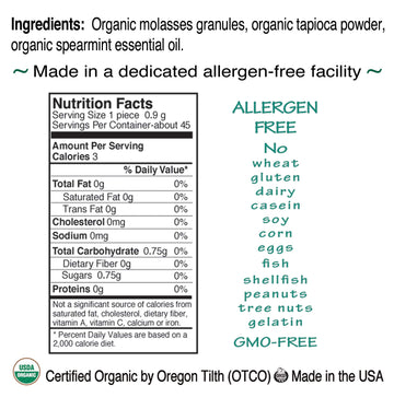 St. Claire'S Organic Breath Mints (Spearmint, 27 Ounce Refill Bag, Over 800 Pieces) | Gluten-Free, Vegan, Gmo-Free, Plant-Based,