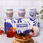 Fabbri Variety Pack Amarena Cherries In Syrup, Strawberries In Syrup And Ginger In Syrup, Three Jars Of 8Oz Each