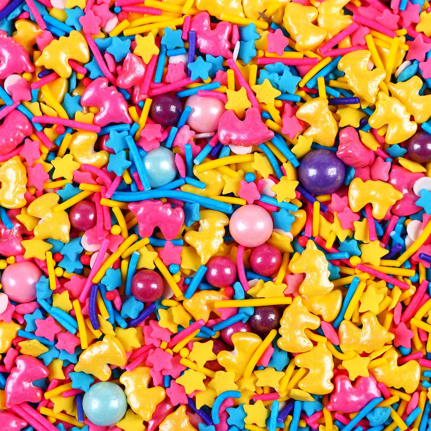 Edible Unicorn Sprinkles For Cake Decorating, Unicorn Sprinkles Mix, Perfect For Baking, Ice Cream, Macaron, Cookies, Cupcake An