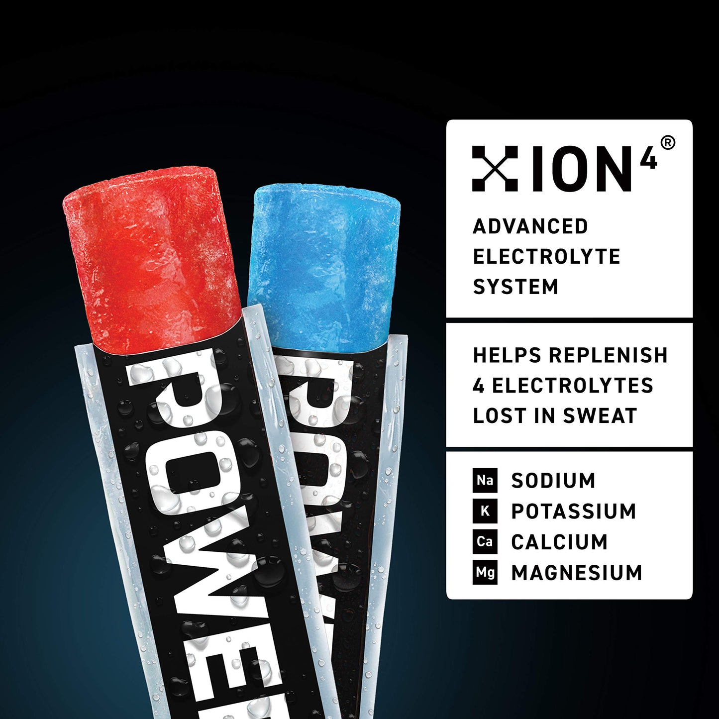 Powerade Sports Freezer Bars - Naturally Flavored Ice Pops with Electrolytes, Mountain Berry Blast & Fruit Punch, 16 CT, 1.5 oz each