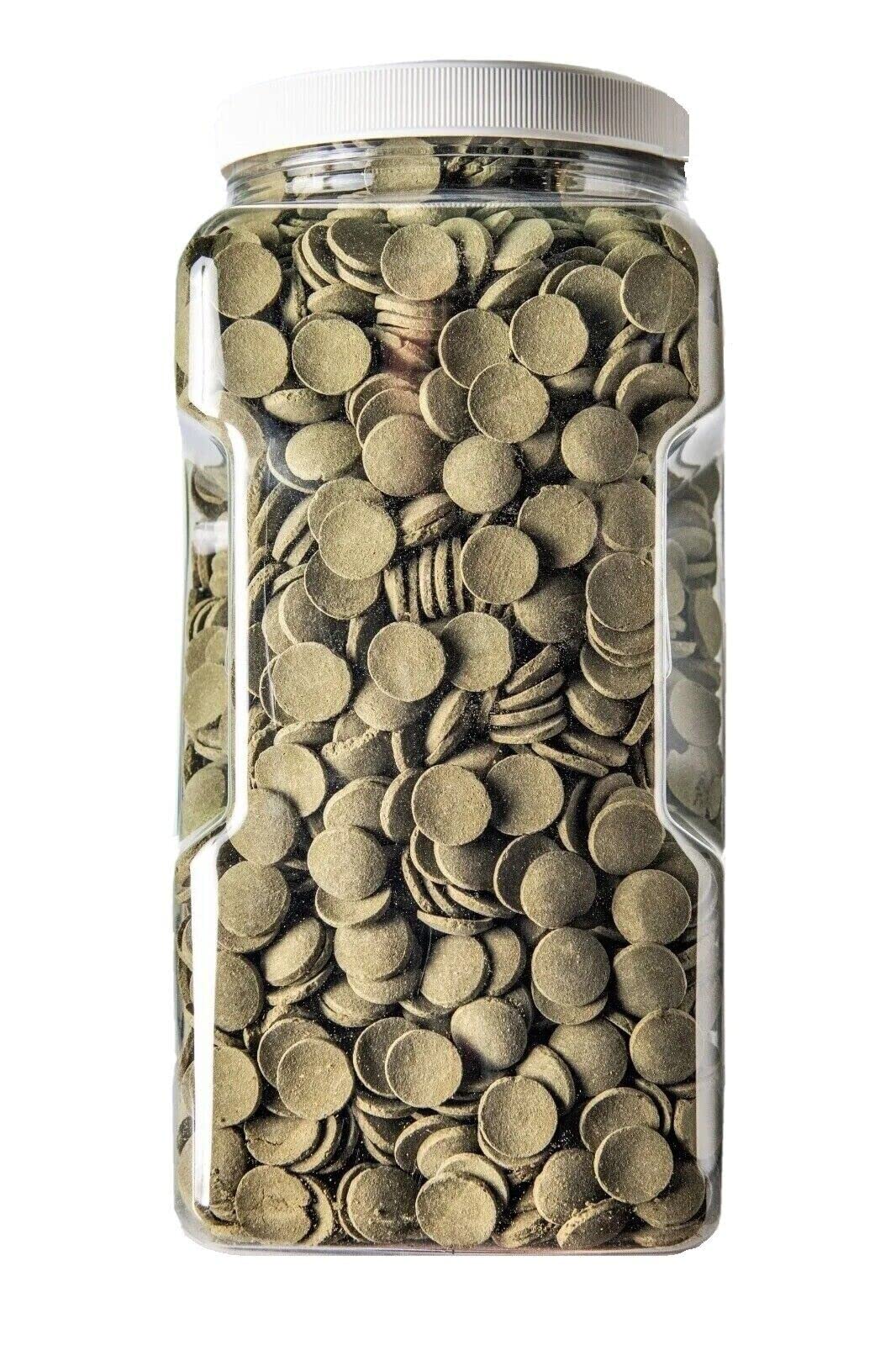 Aquatic Foods Inc. Spirulina Algae Wafers - Sinking Wafers for Fish, Shrimp, Snails - 10oz Jar