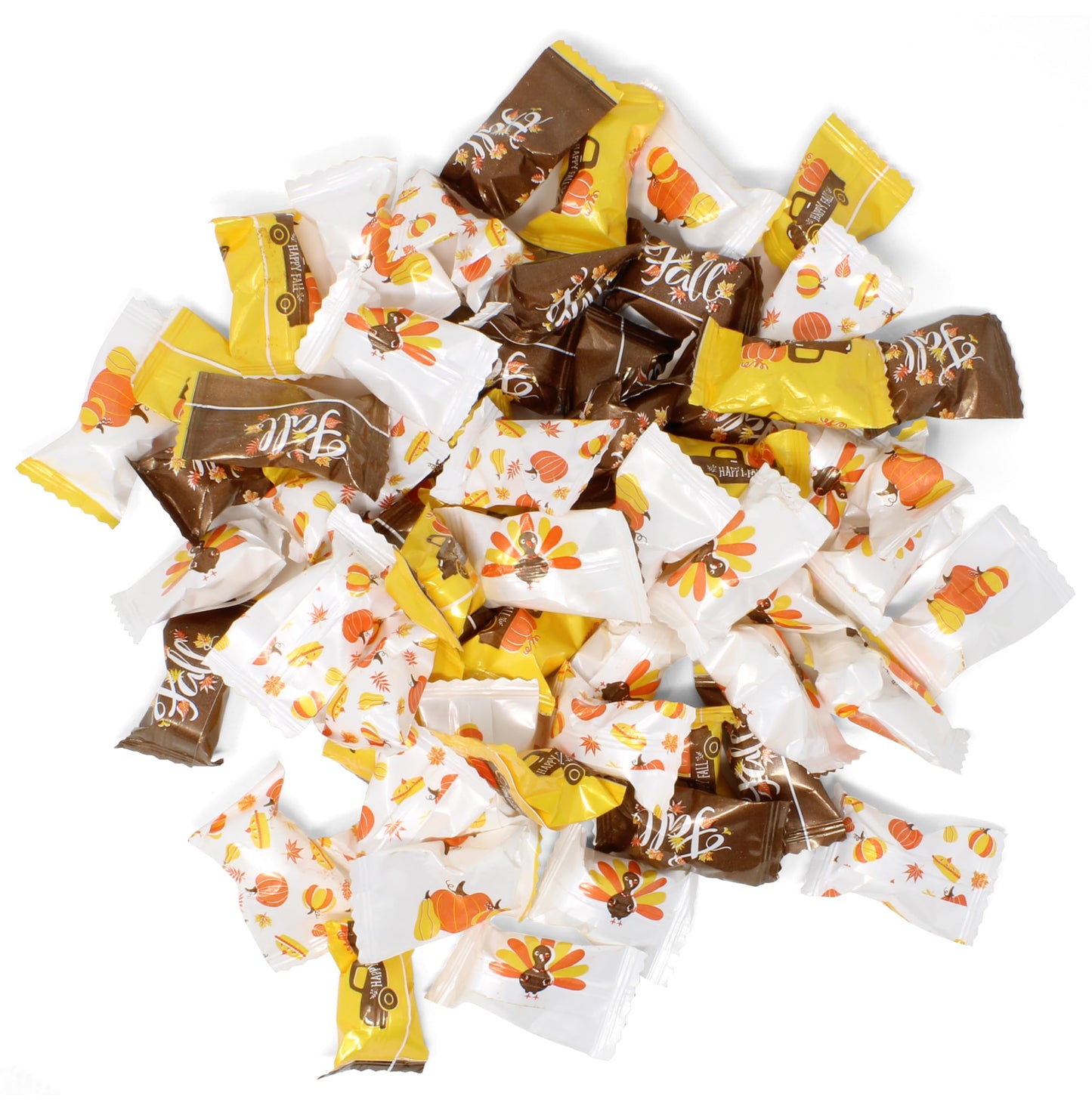 Thanksgiving Fall Butter Mint Candies 100 Count Individually Wrapped 13oz Bag Autumn Treats Happy Harvest Pumpkins Turkey Truck