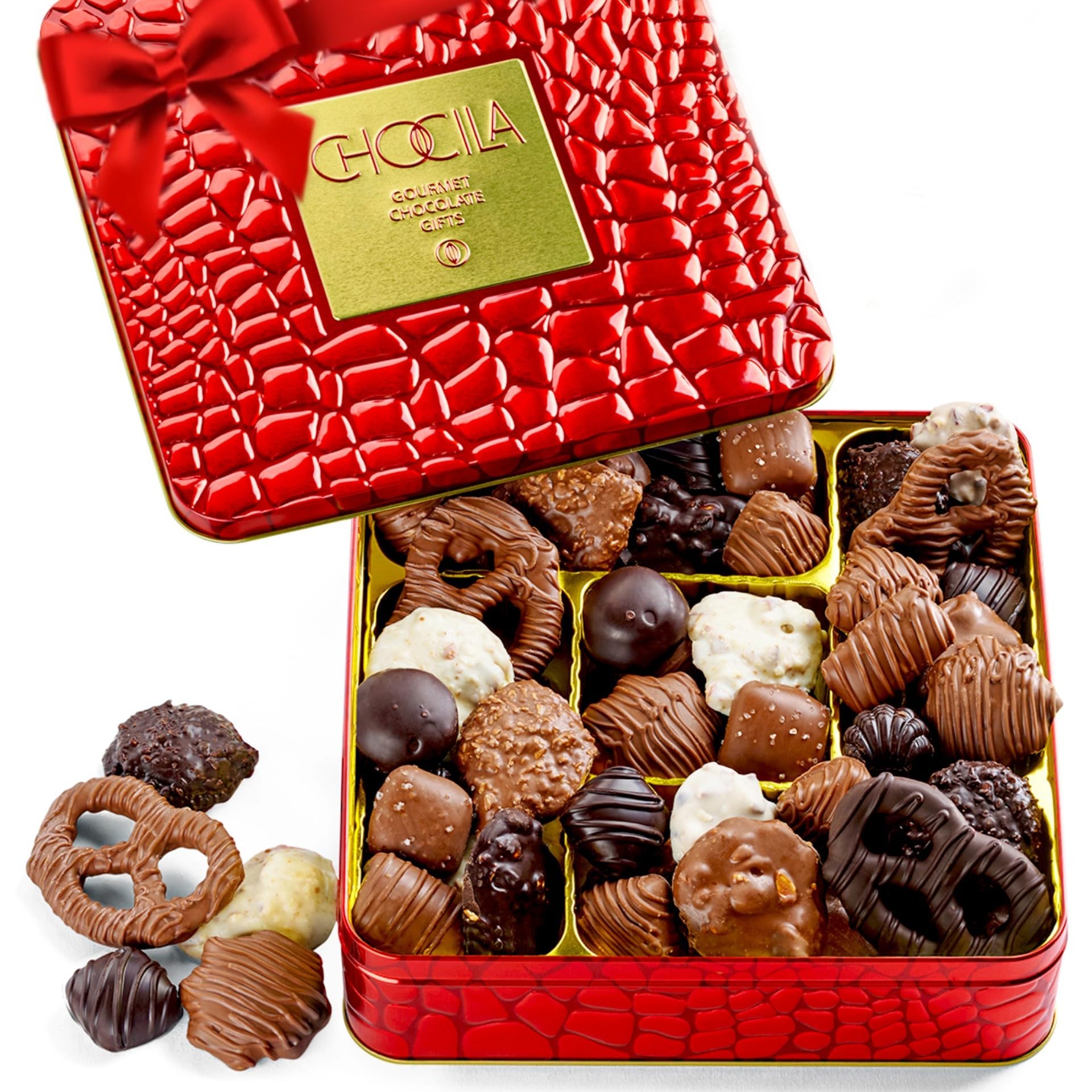 Chocolate Gift Basket, Gourmet Chocolates Variety Snack Box, Assorted Food Arrangement Platter, Birthday Present, Holiday, Corpo