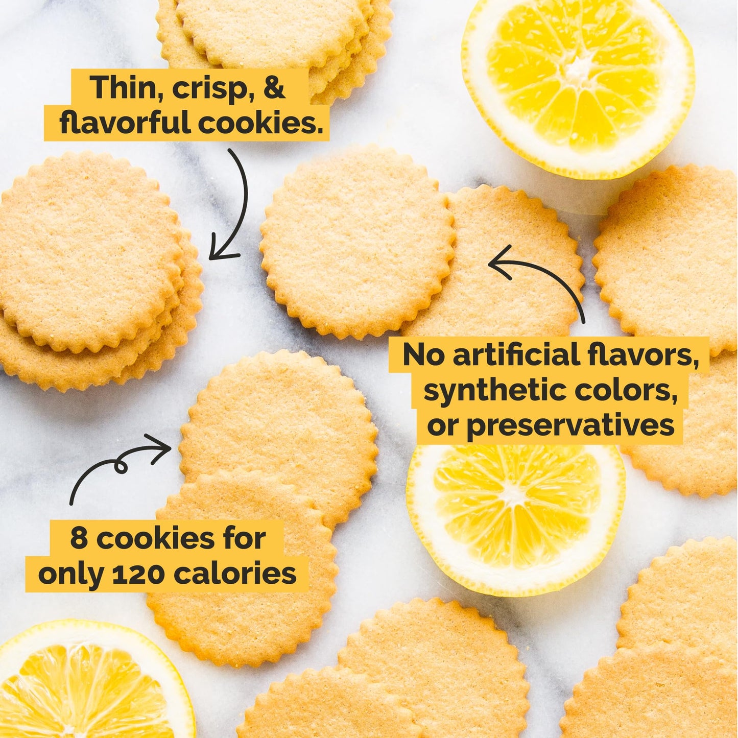 Dewey'S Bakery Meyer Lemon, Key Lime And Vanilla Moravian Cookie Thin Variety Pack, Bakery Fresh With Real Simple Ingredients, L