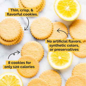 Dewey'S Bakery Meyer Lemon, Key Lime And Vanilla Moravian Cookie Thin Variety Pack, Bakery Fresh With Real Simple Ingredients, L