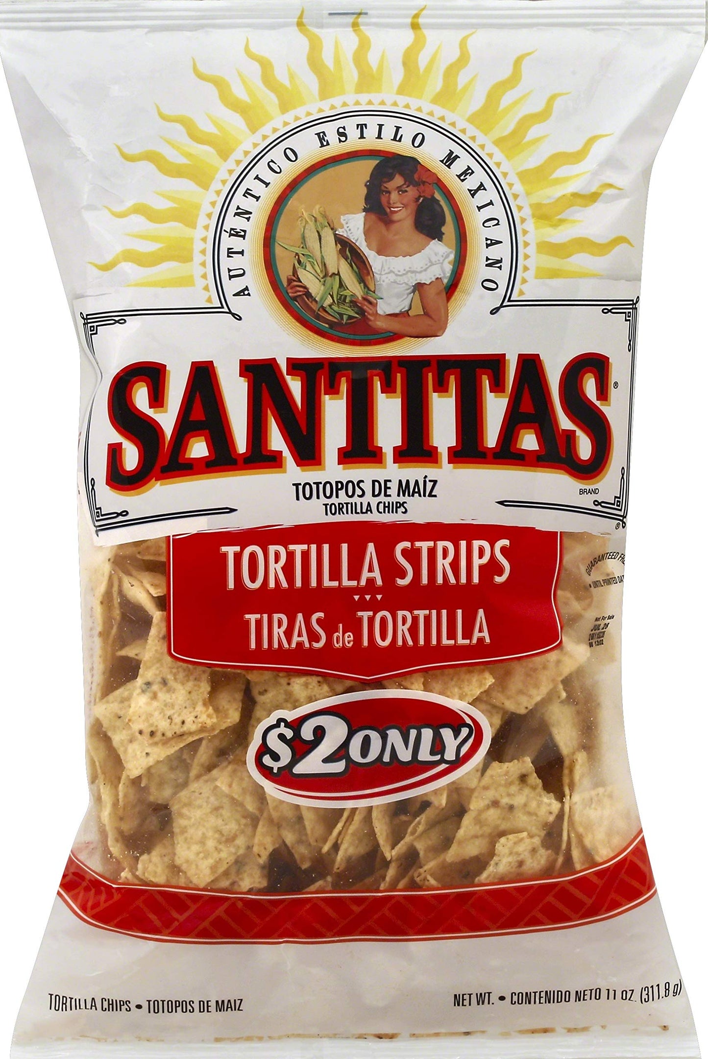 Santitas Original Tortilla Chip Strip, 11 Oz, Pack of 1, Model 028400625814