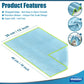 Ekedalen Miracle Microfiber Cleaning Cloths - Streak Free, Lint Free, 12x16, Light Grey, Reusable, Pack of 8 for Kitchen & Home