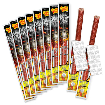 Country Meats, Meat Sticks, 0 Trans Fat, Usda Certified, Good Source Of Protein, Carb Conscious Snack (10 Meat Sticks, Ghost Fir