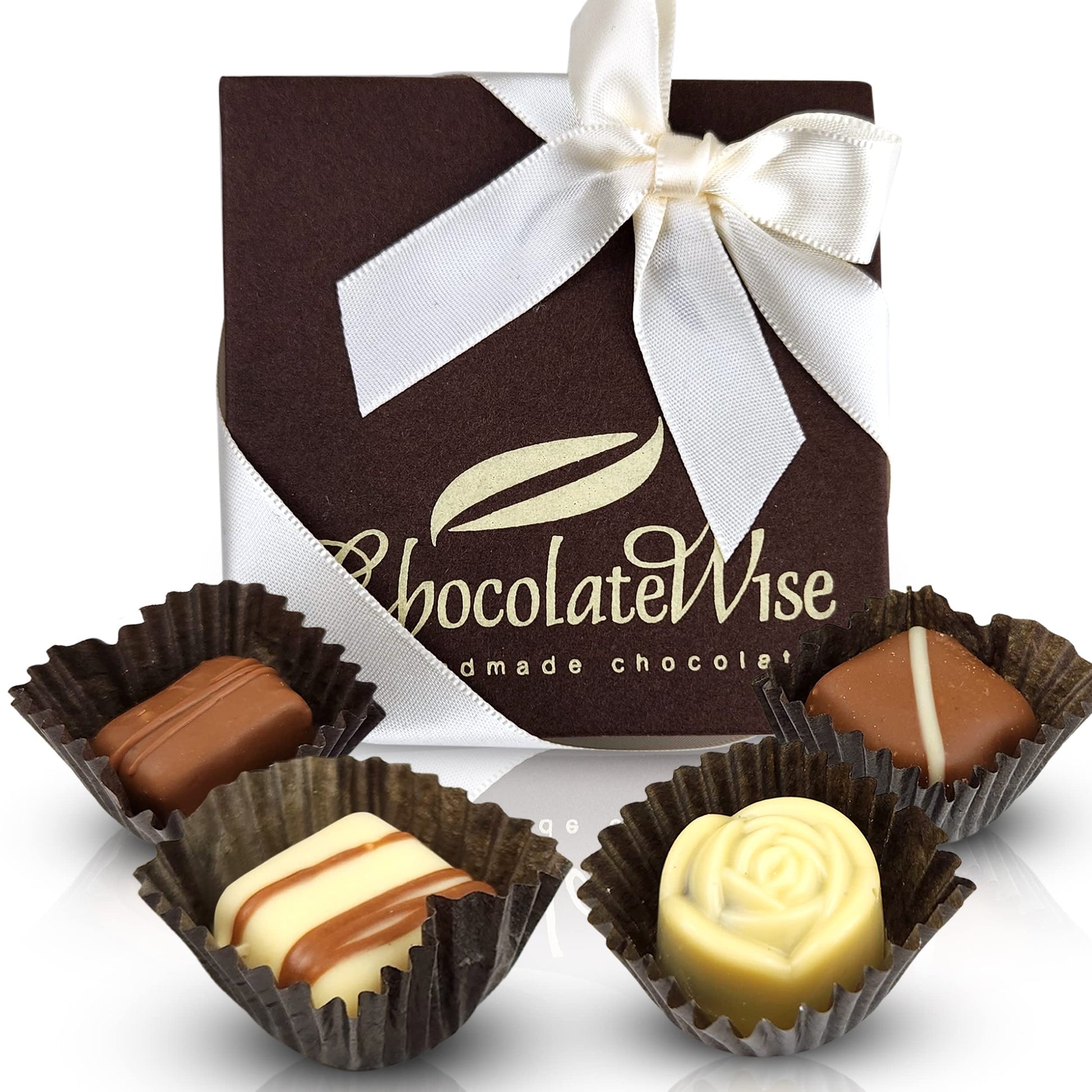 Chocolate Wise Chocolate Truffles - Delicious Gourmet Kosher Chocolate Candy - Chocolate Assortment With 4 Different Mouthwateri