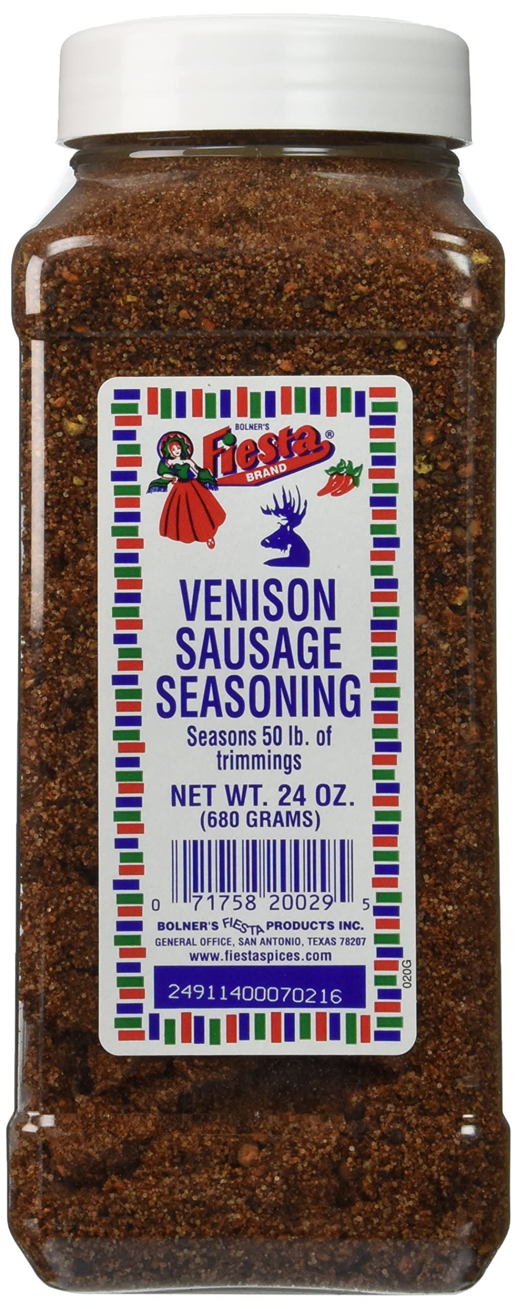 Bolners Fiesta Venison & Game Meat Sausage Seasoning, 24 Oz.