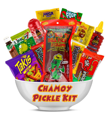 Chamoy Pickle Kit, Mexican Candy Mix Ready To Make The Famous Tiktok Trend, Includes Original Alamo Dill Pickle, Baby Lucas, Luc