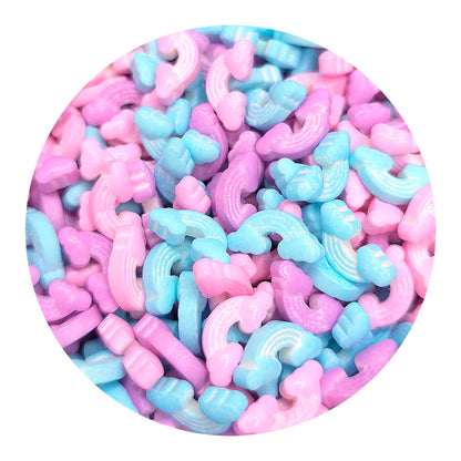 NCS Pink, Purple, and Blue Rainbow with Clouds Edible Candy Sprinkles, 8 ounces - Great for Cupcakes, Cookies, Cakes, Cakes Pops