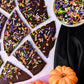 Sweets Indeed Bulk Halloween Sprinklefetti Mix - 1.2 lb Jar | Edible Sprinkles in Orange  Purple  Green  White & Black | Bulk Sprinkle Mix for Cookies  Cupcakes  Cakes & Party Desserts