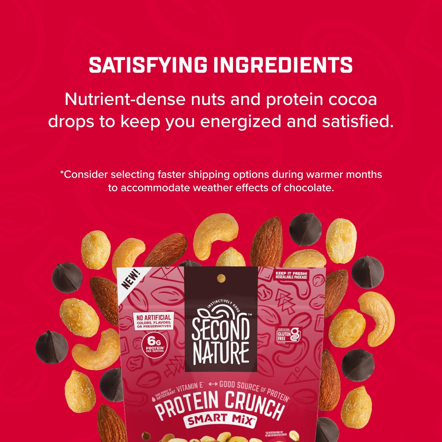 Second Nature Protein Crunch Smart Mix, Kosher, Gluten Free, 10 Ounce (Pack of 6)