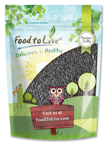 Black Sesame Seeds, 12 Ounces - Raw, Unhulled, Kosher, Vegan, Bulk, Kala Til