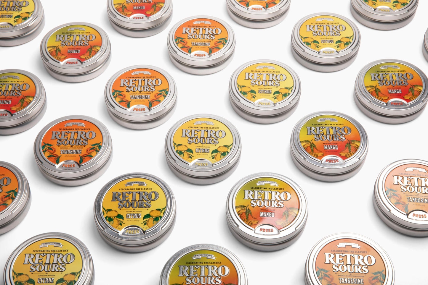 Retro Sours | Hard Tangy Candy | Brought To You By Iconic Candy (1, Citrus)