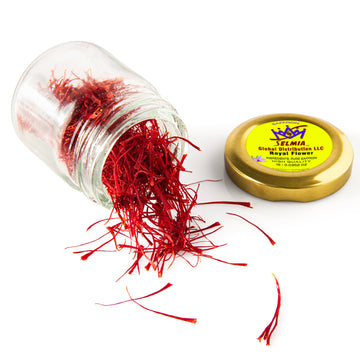 Selmia, Pure Saffron, All Red Saffron Threads, For Paella, Rice, Desserts, Kabob, Golden Milk, Tea, Risotto, Beverage, Ice Cream