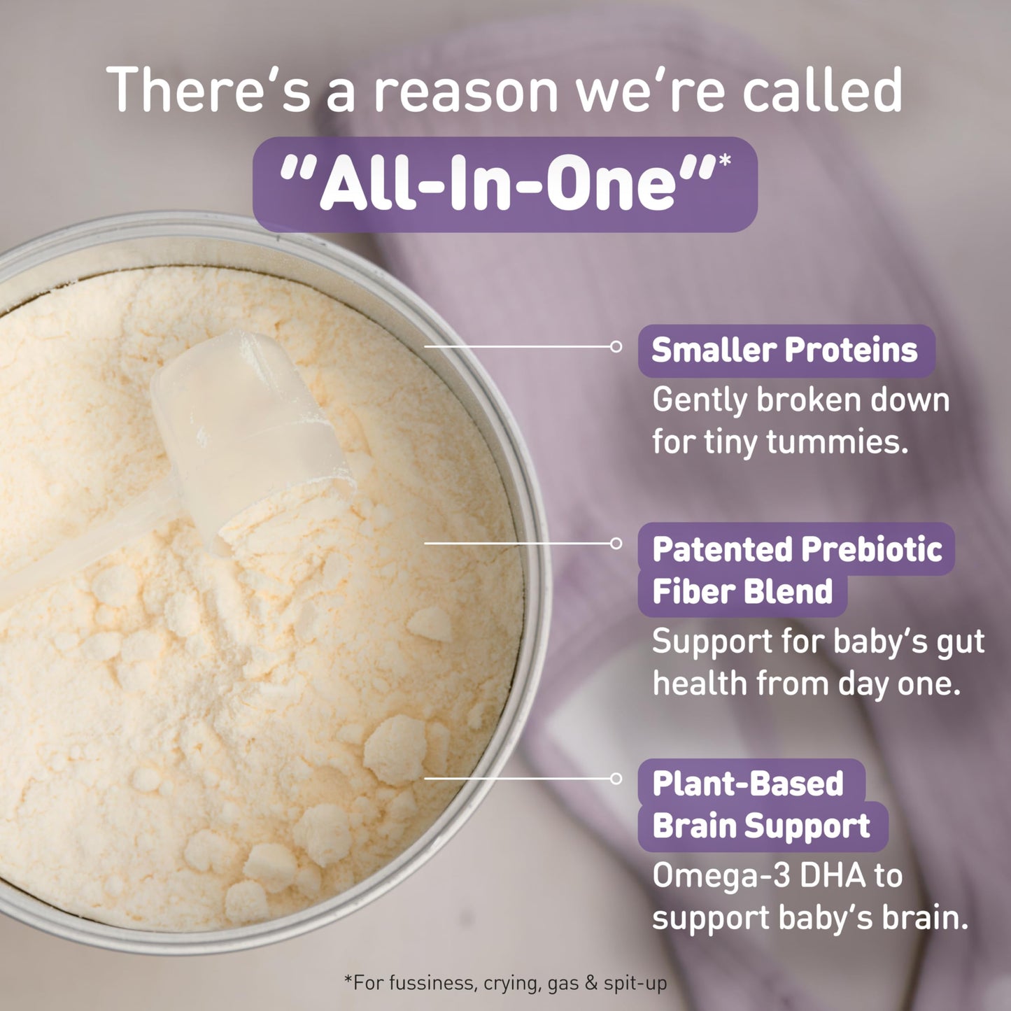 Enfamil Neuropro Gentlease Baby Formula, Brain Building Dha, Humo6 Immune Blend, Designed To Reduce Fussiness, Crying, Gas & Spit-Up In 24 Hrs, Has Prebiotics To Promote Softer Stools, Baby Milk, 35.2 Oz (Pack Of 4)