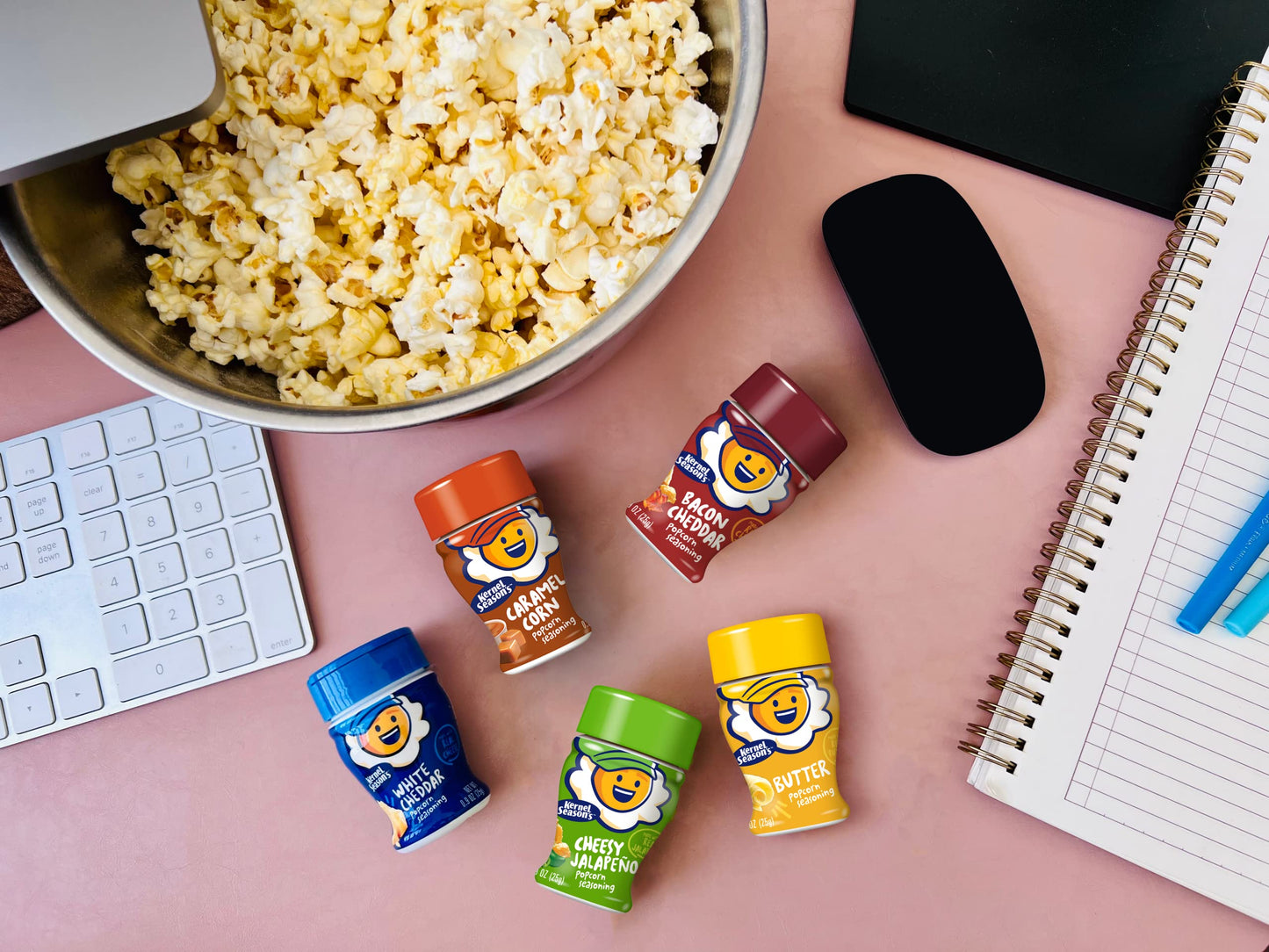 Kernel Season'S Mini Savory Popcorn Seasoning Variety Pack, 0.9 Ounce (Pack Of 8)