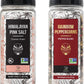 Soeos Himalayan Pink Salt And Rainbow Peppercorn Grinder Refills, 18Oz Salt & 8Oz Peppercorns, Kosher Seasoning Set For Cooking