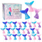ZOFIA SWEET Mermaid Lollipops 24pk, Multi Color Mermaid Tail Candy for Birthday Party Favors