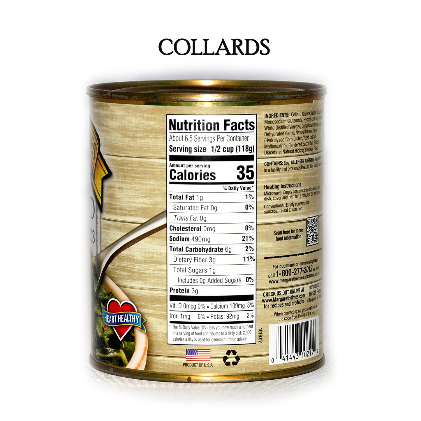 Margaret Holmes Greens Variety Pack - 27 Oz Cans, (Pack of 3) Turnips, Collards, and Mixed Greens