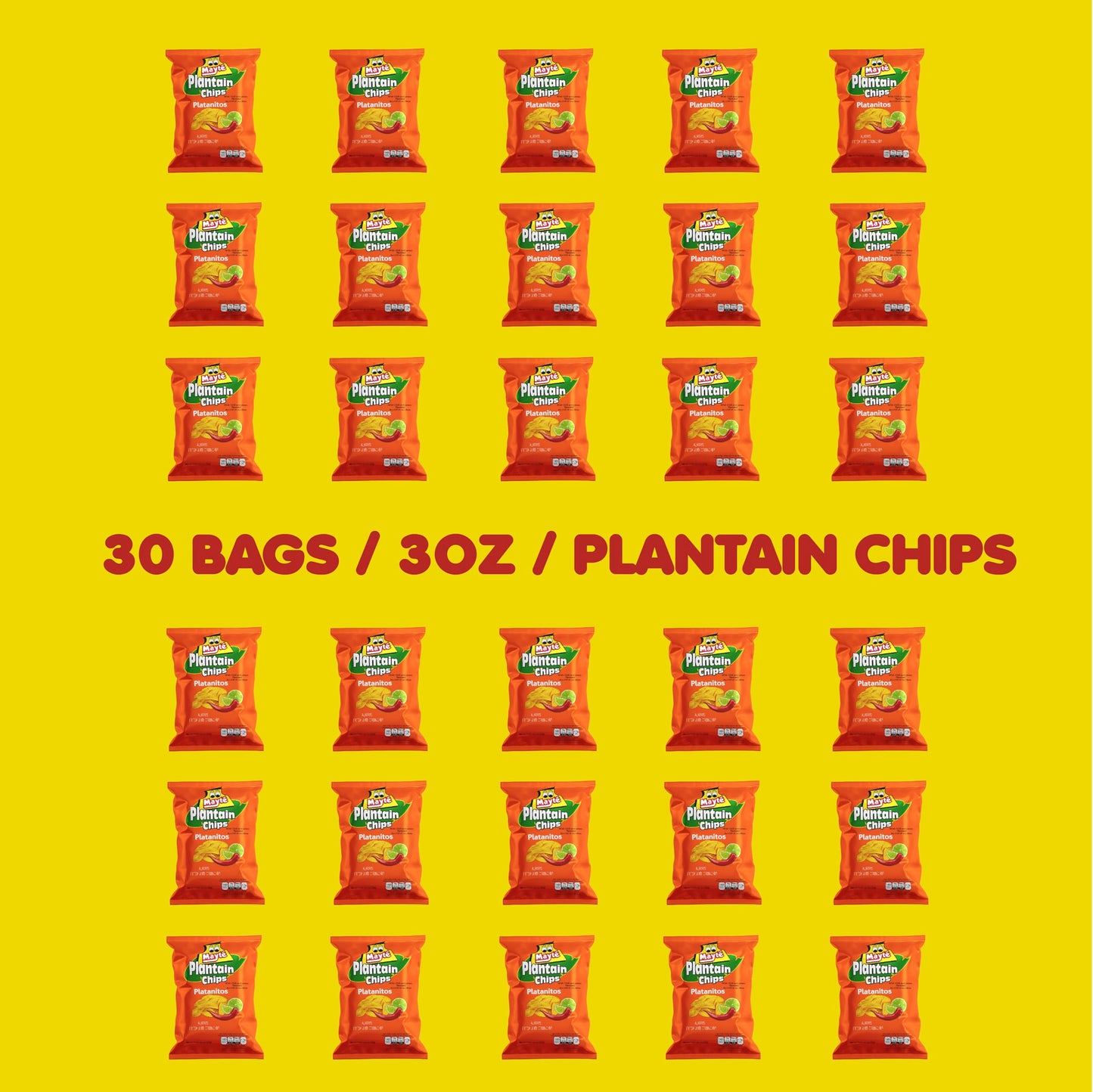 Mayt   Chili Lemon Plantain Chip | Healthy Snacks | 3 Oz Snacks | Non Gmo | Gluten Free Snacks | Kosher | Plantains Chips