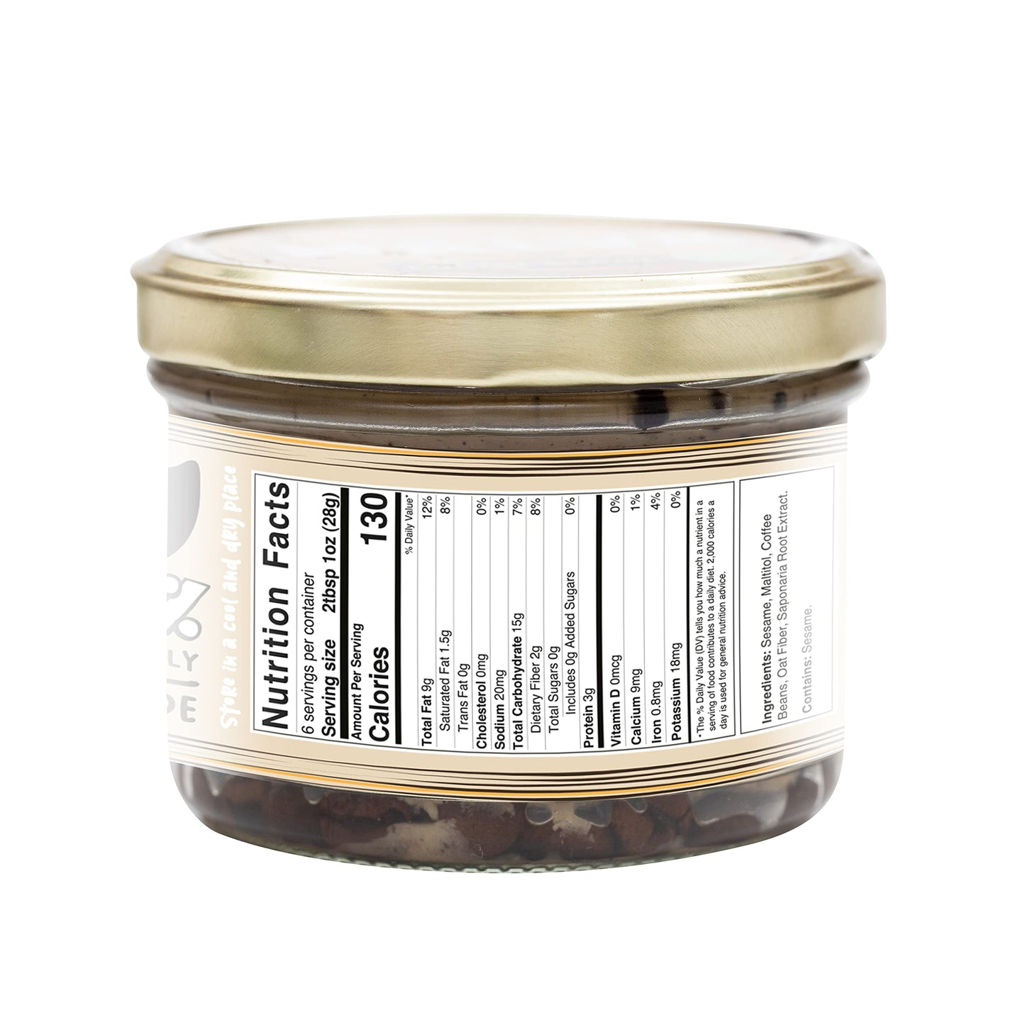 Halva Kingdom Open Sesame Sugar Free Halva Vegan Dessert | Healthy Ingredients, Gluten Free, Kosher Certified Jar (Sugar Free Co