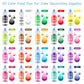 Jelife Gel Food Coloring Set - 20 Colors, 6ml Bottles, Flavorless Edible Dye for Baking, Icing, Macaron, Fondant, Cookies