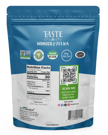 Zulka Powdered Pure Cane Sugar - 1 LB (Pack of 1)