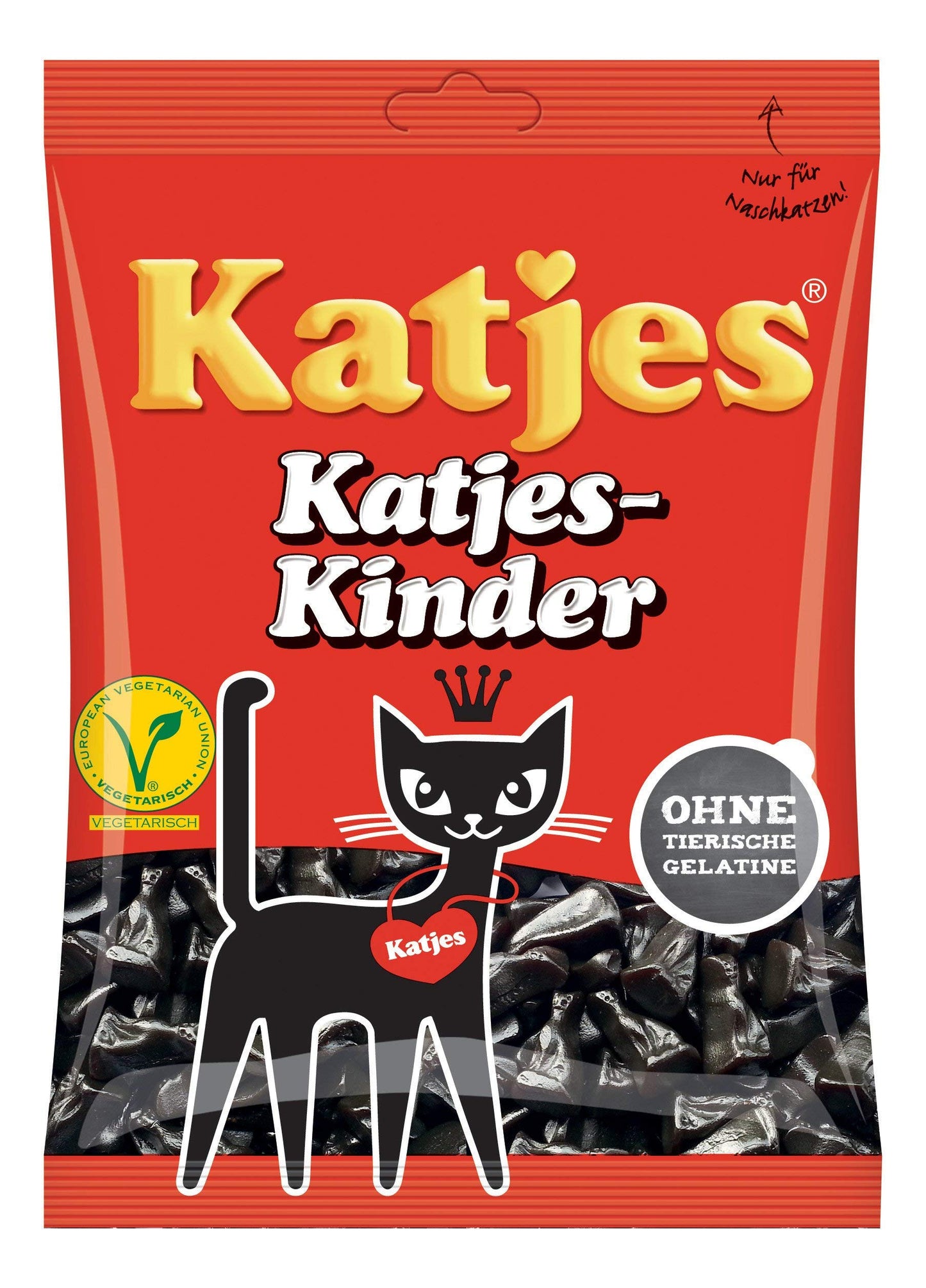 Katjes Kinder Licorice Cat-Shaped Drops 200G Licorice Pieces(Pack Of 2)