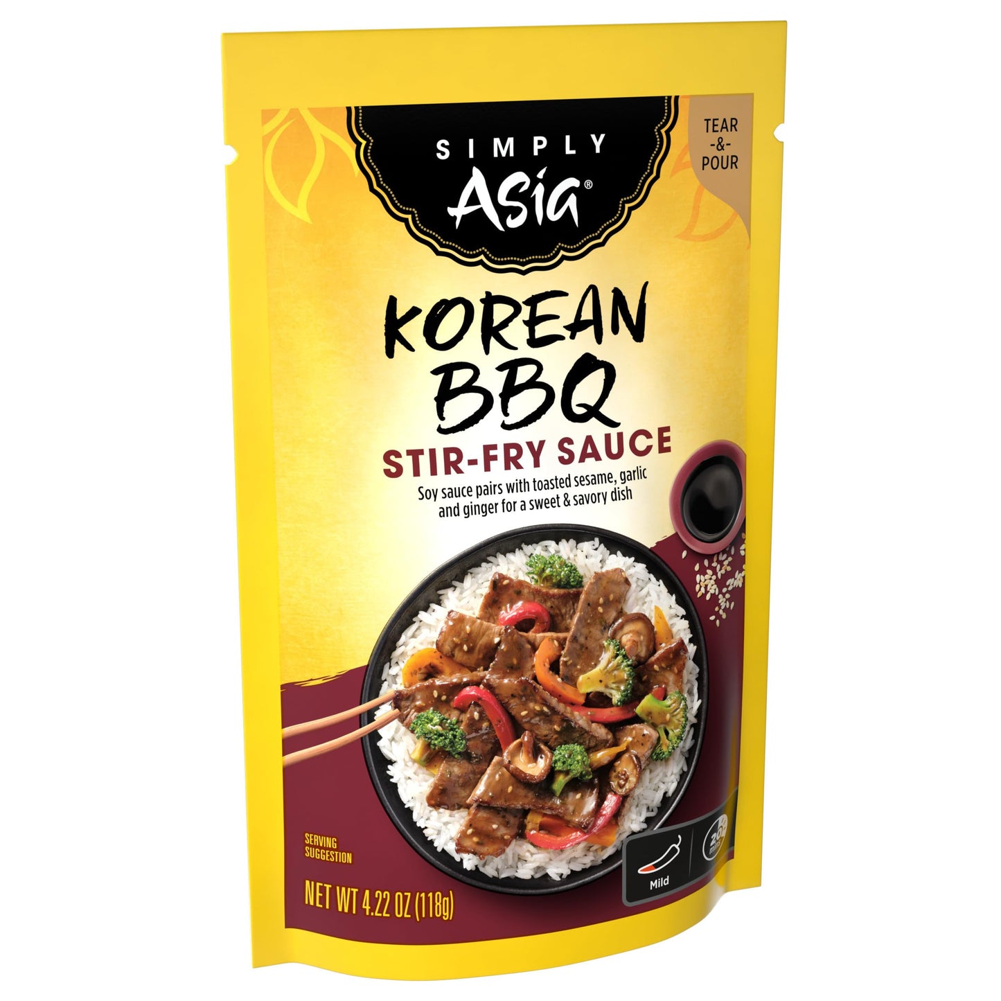 Simply Asia Korean Bbq Stir-Fry Sauce, 4.22 Oz (Pack Of 6)