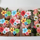 72 Pcs Edible Flowers Cupcake Toppers Edible Wedding Engagement Flowers Cupcake Decorations Wafer Paper Flowers Cupcake Picks Fo