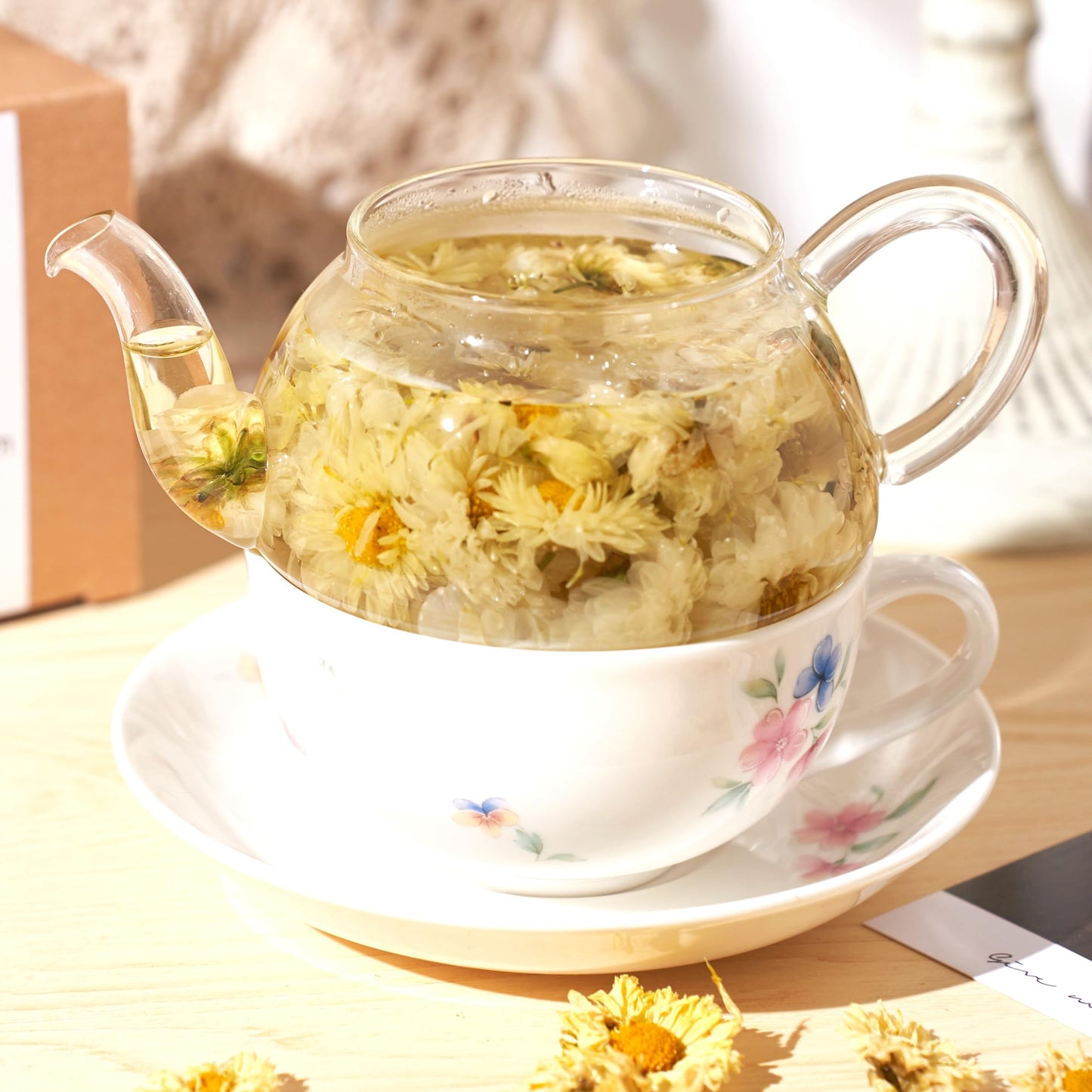 Chawuwarmsun [B] Chrysanthemum Tea,3Oz/85G,Hangzhou Bai Ju,White Chrysanthemum Flower,Chinese Herbal Tea