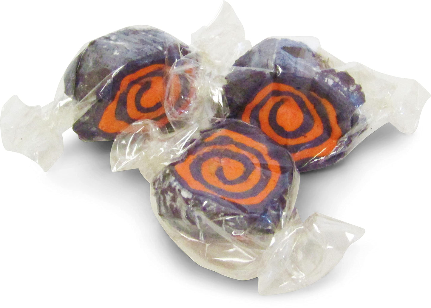 Halloween Black and Orange Cream Taffy Chews by Its Delish, 5 lbs Bulk Bag - Individually Wrapped Gourmet Soft Fluff Taffy - Pe