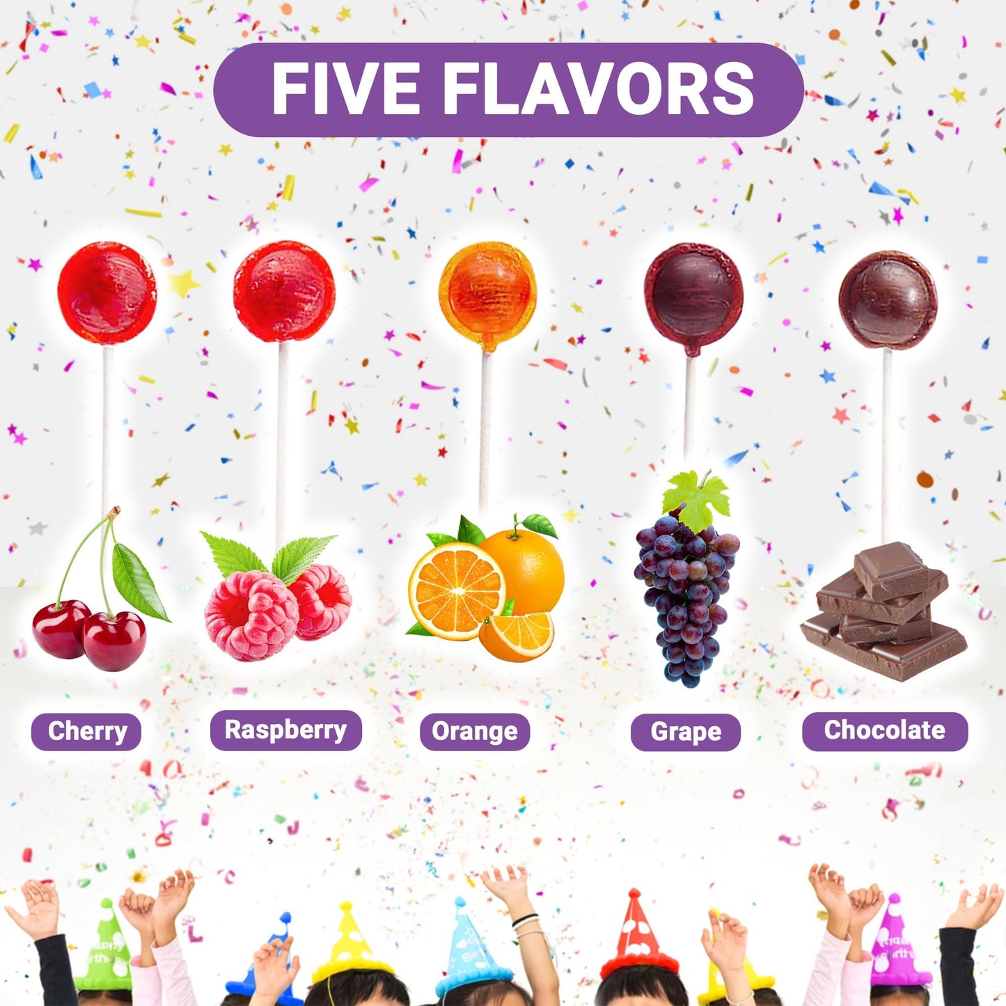 Tootsie Roll Pops - Candy Fruit Flavors with Chocolate Tootsie Roll Center - 1 Pound Bulk Bag - Assorted Individually Wrapped Tootsie Pops Lollipops Holiday Candy (Approx 22 Count)