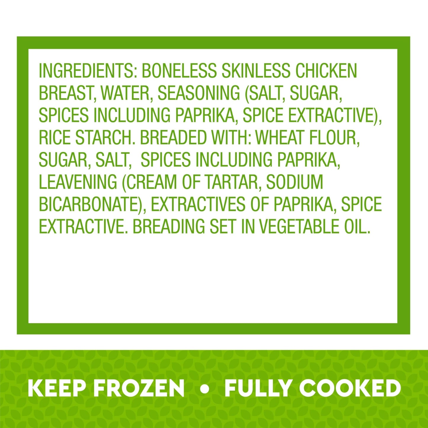 Just Bare Chicken Lightly Breaded Spicy Breast Strips | Fully Cooked | 16 G Protein | Frozen | 1.5 LB