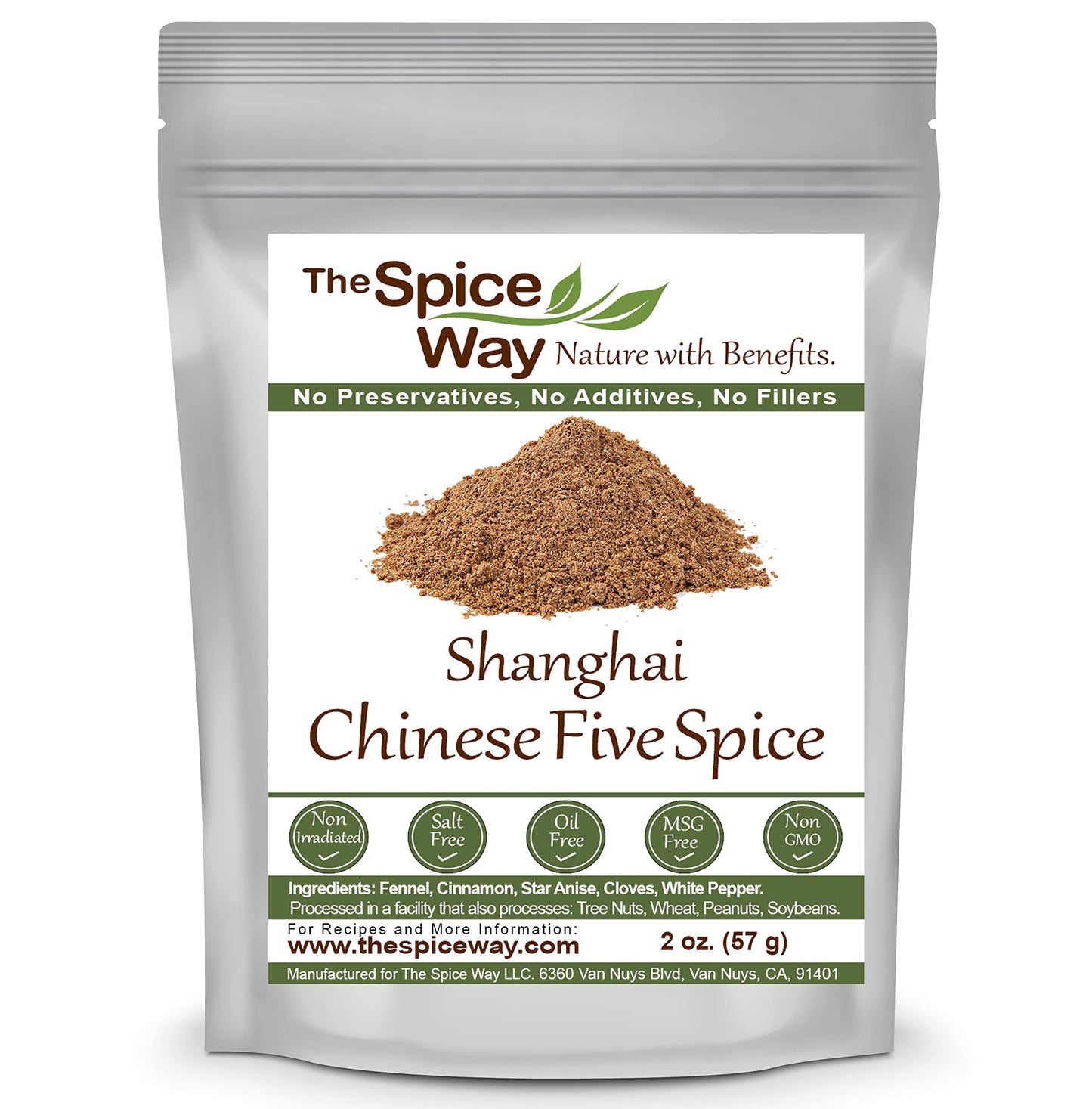 The Spice Way Shanghai Chinese Five Spice - A Traditional Chinese 5 Spice Seasoning (2 Oz) For Asian Style Dishes With The Chine