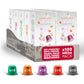 Carraro Espresso Pods Variety Pack - 100 Premium Aluminum Capsules, Medium & Dark Roast, Compatible with Nespresso Original Machines