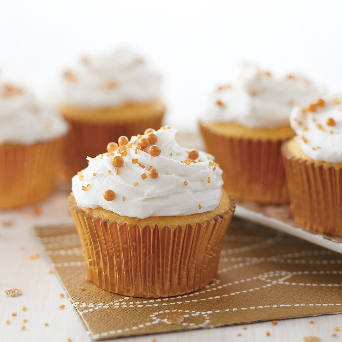 Wilton Gold, Silver and White Cupcake Sprinkles Set, 6-Piece
