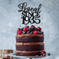 Rssta i Cake Topper - Glitter 90th Birthday Decoration - Black - Model XM310-black 1933