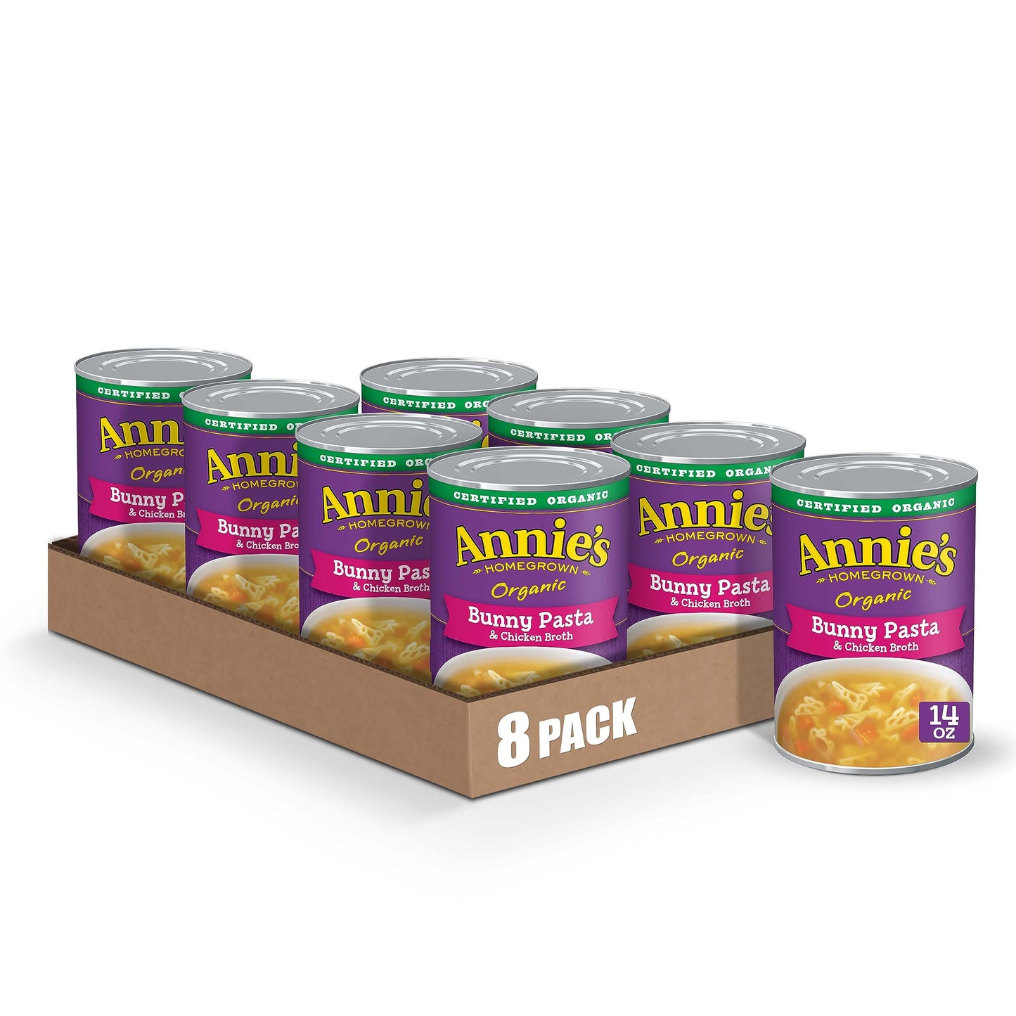 Annie'S Organic Bunny Pasta & Chicken Broth Soup, 14 Oz. (Pack Of 8)