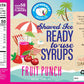 Hypothermias Fruit Punch Snow Cone Syrup - 32 Fl Oz, Made with 100% Pure Cane Sugar, No Corn Syrup, Ready to Use